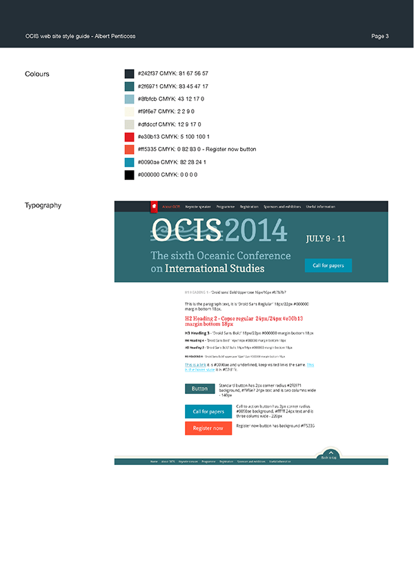 OCIS 2014 design specification page 3